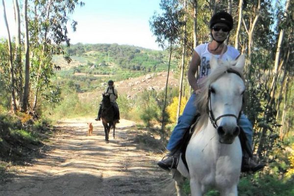 horse riding-paardrijden in Portugal